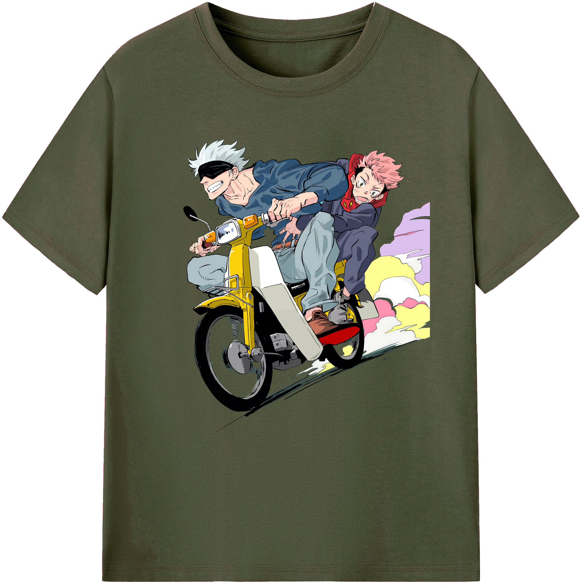 （画像用） 呪術廻戦 Jujutsu Kaisen 綿100％ メンズ半袖Tシャツ｜肌触りやわらか＆通気性